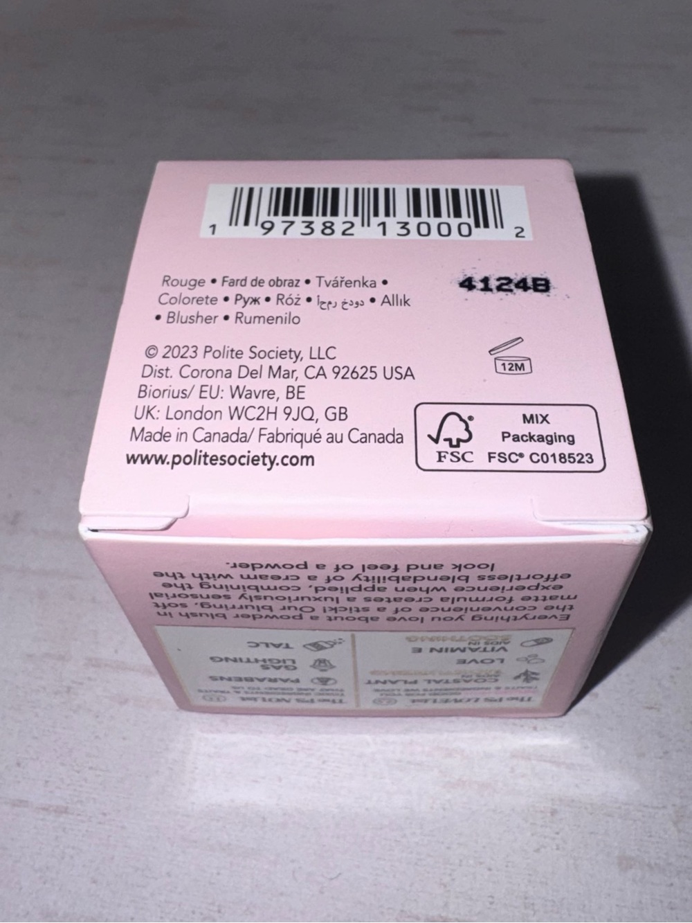 Polite Society Polite Pops Powder Blush Stick in London True Pink BNIB - Picture 12 of 12